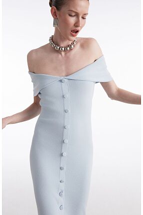 FINE LINE KNITTED DRESS