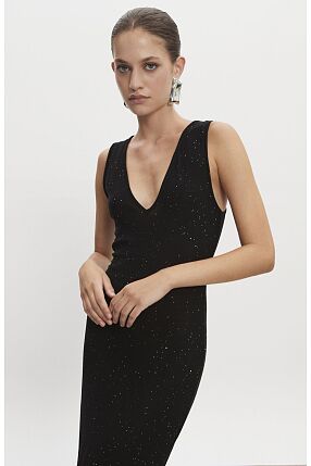 MAGNETIC KNITTED MAXI DRESS