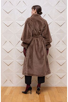 Plush Belted Coat