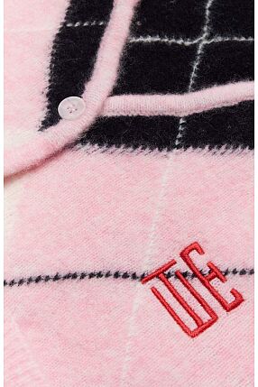 WBFEN ARGYLE CARDIGAN