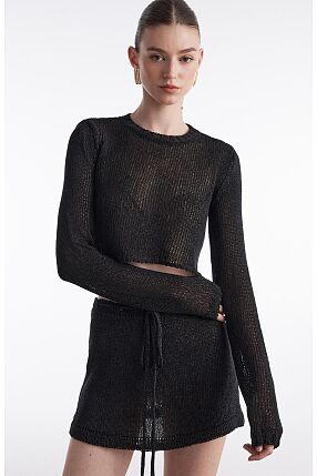 VOYAGE KNITTED CROP TOP