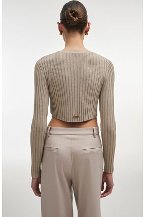 FEMME  KNITTED CROP TOP