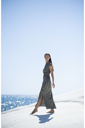 MARBLE FLOW MAXI DRESS