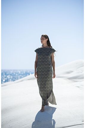 MARBLE FLOW MAXI DRESS