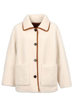 MIAMI REVERSIBLE SHEEPSKIN EFFECT JACKET (100% WOOL)