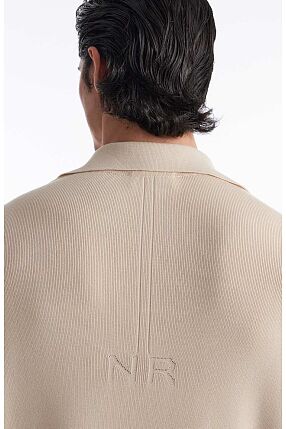 FINE LINE KNITTED POLO SHIRT