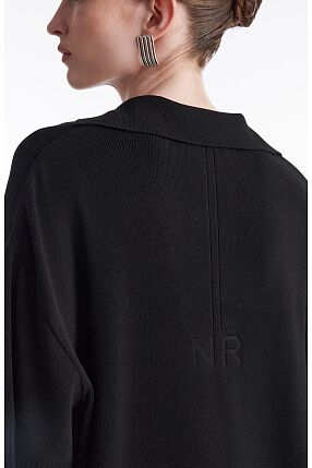 FINE LINE KNITTED POLO SHIRT