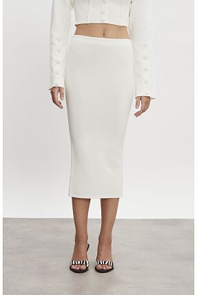 HEAVEN KNITTED MIDI SKIRT