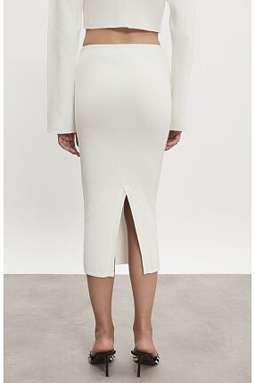HEAVEN KNITTED MIDI SKIRT