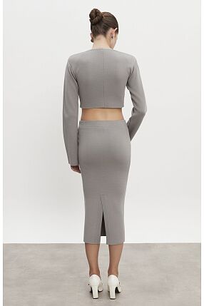 HEAVEN KNITTED MIDI SKIRT