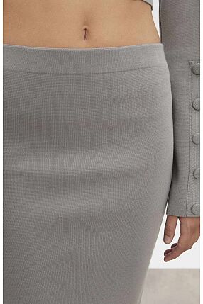 HEAVEN KNITTED MIDI SKIRT