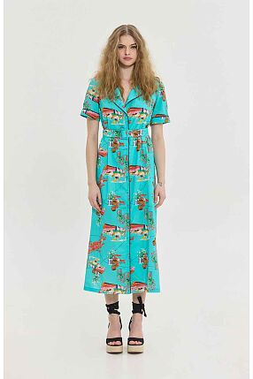 ATHENA DRESS (AQUA)