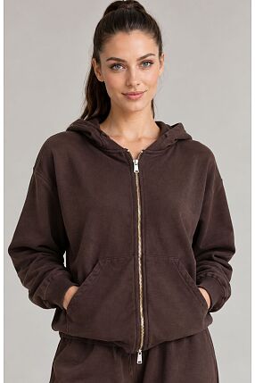 DAFFIL - LS HOODED SWEATSHIRT ZIP