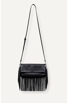 DISA FRINGE LEATHER CLUTCH 100% GENUINE LEATHER