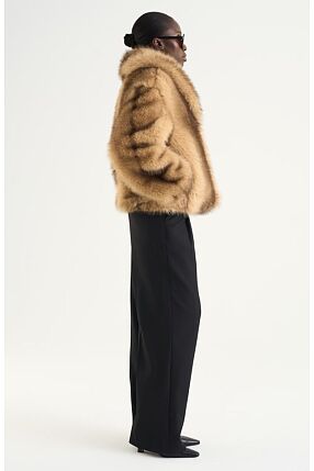 EVADNE FAUX FUR COAT