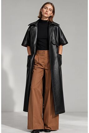 LEATHER TRENCH