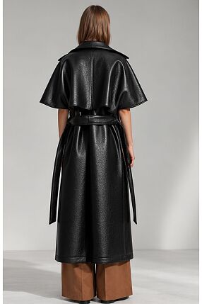 LEATHER TRENCH