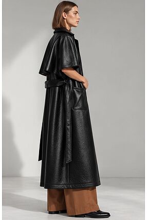 LEATHER TRENCH