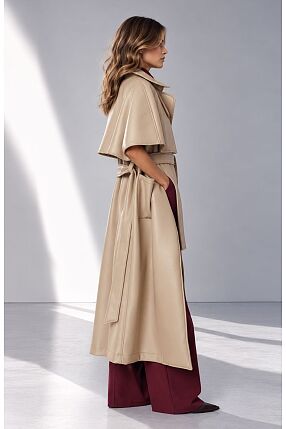 LEATHER TRENCH