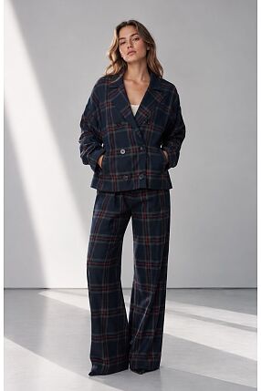 PLAID BLAZER