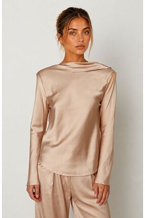 SLEEK DRAPPING BLOUSE