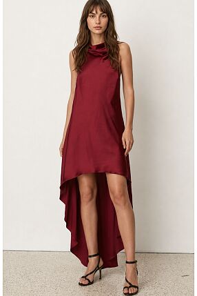 SLEEK ASYMMETRIC DRESS