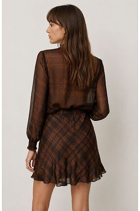 PLAID BLOUSE