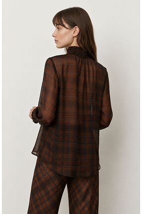 PLAID BLOUSE