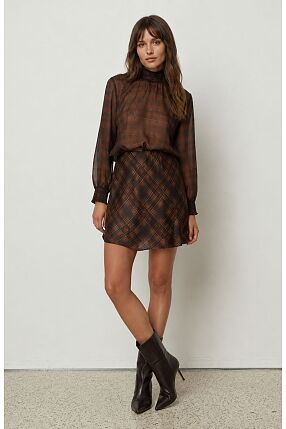 PLAID MINI SKIRT