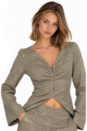 GLOW ZIPPER BLAZER