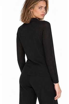 WOMAN LS POLO KNIT
