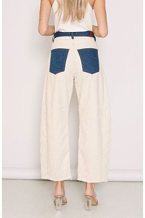 GWEN INDIGO STARS CROPPED JEANS