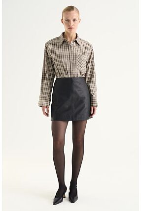 HELIA LEATHER SKIRT