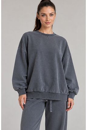 IMAN - LS OVER CREWNECK SWEAT