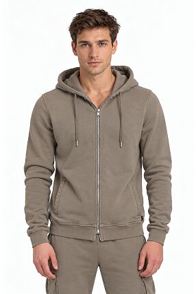SIBU T - ZIPPED HOODED
