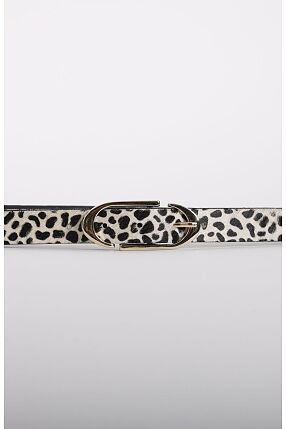 MICA WHITE LEOPARD LEATHER