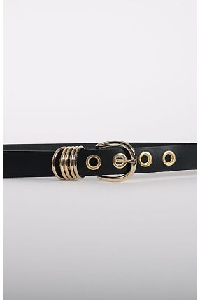 NOEMA GOLD BLACK LEATHER