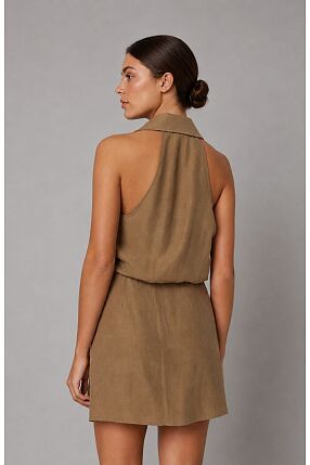 CROSSOVER SHORT DRESS