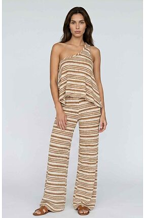 STRIPED KNIT PANTS
