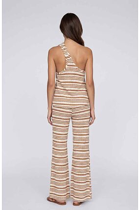 STRIPED KNIT PANTS