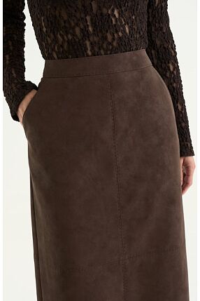 YARA FAUX SUEDE SKIRT