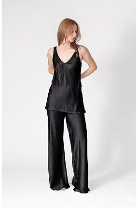 SATIN FLARED PANTS