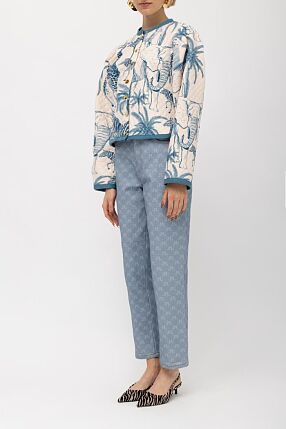MALIKA QUILTED PRINT JACKET