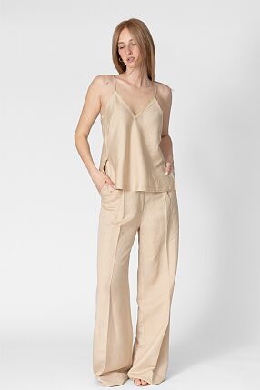 LINEN FRINGE TOP