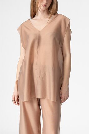 SHEER DRESS TOP