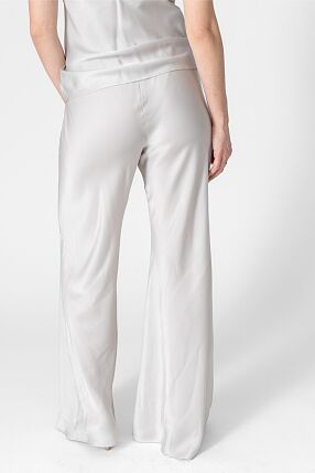 SATIN FLARED PANTS