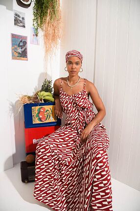 CHILL ISLAND FRILLED DRESS