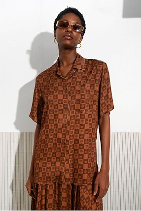 palm rum viscose shirt
