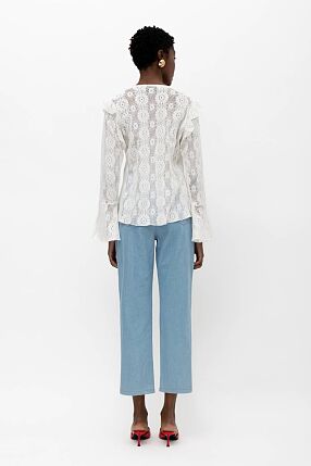 RIANA DENIM APPLIQUE PANTS