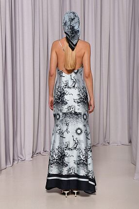 FROSTY SATIN DRESS